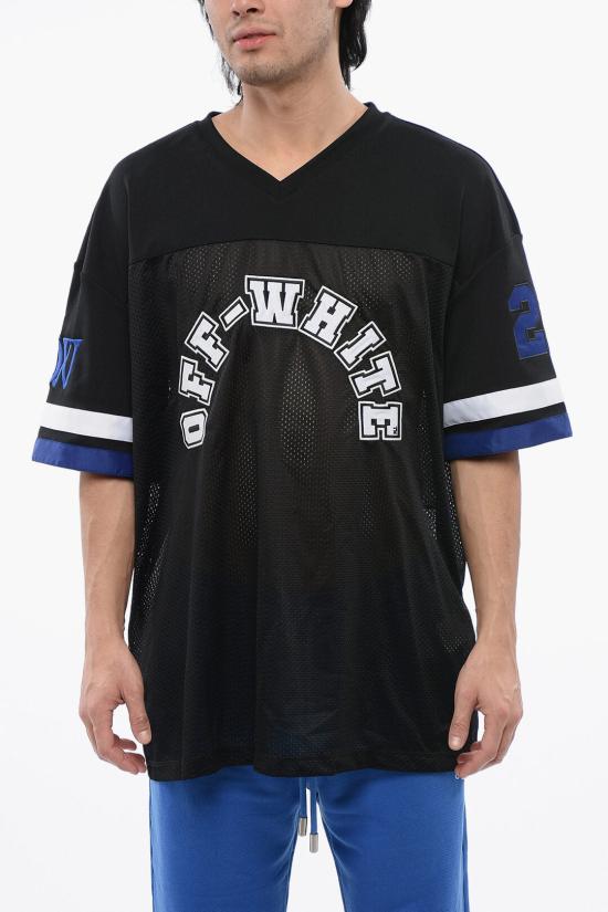  오프화이트 반팔 티셔츠 OMAA169S24JER0011001 Black