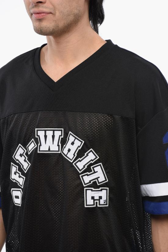  오프화이트 반팔 티셔츠 OMAA169S24JER0011001 Black - OFF WHITE