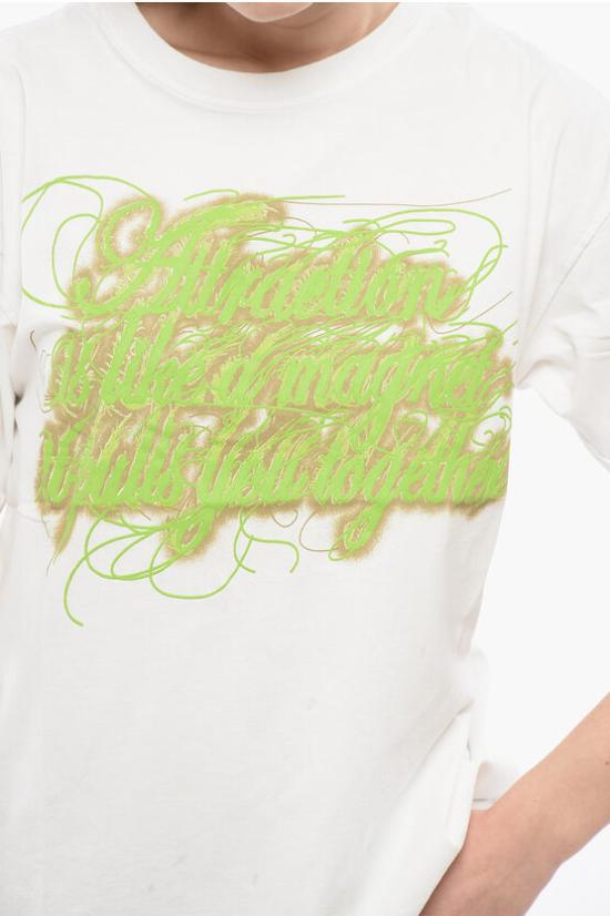  디젤 반팔 티셔츠 A12832 0SJAL 141 White - DIESEL