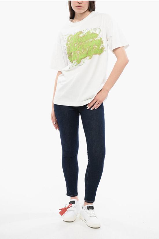  디젤 반팔 티셔츠 A12832 0SJAL 141 White - DIESEL