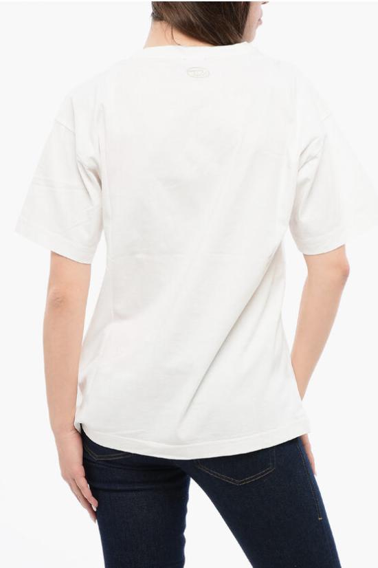  디젤 반팔 티셔츠 A12832 0SJAL 141 White - DIESEL