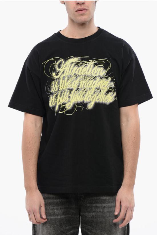  디젤 반팔 티셔츠 A12832 0SJAL 9XX Black - DIESEL