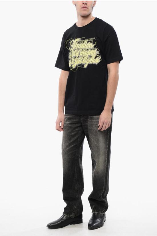  디젤 반팔 티셔츠 A12832 0SJAL 9XX Black - DIESEL