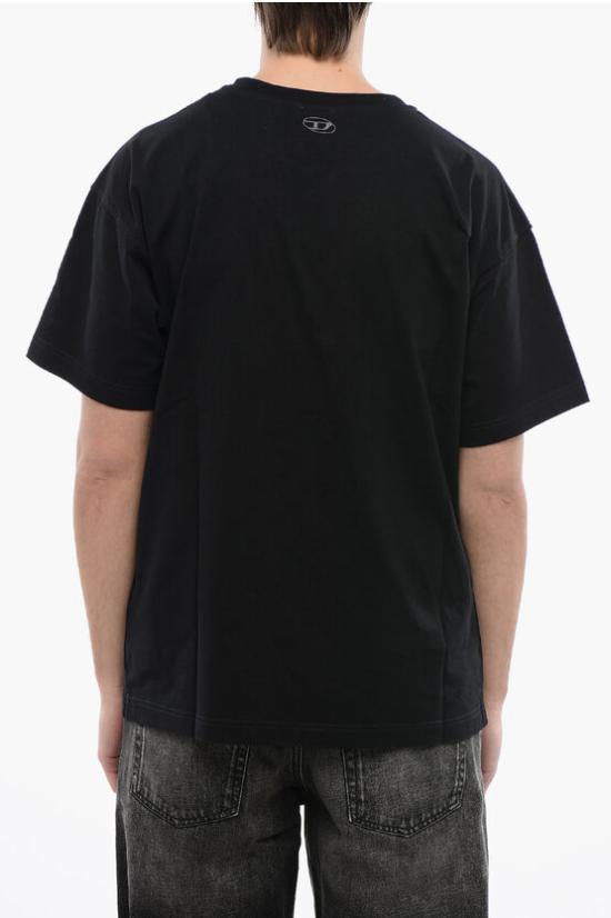  디젤 반팔 티셔츠 A12832 0SJAL 9XX Black - DIESEL