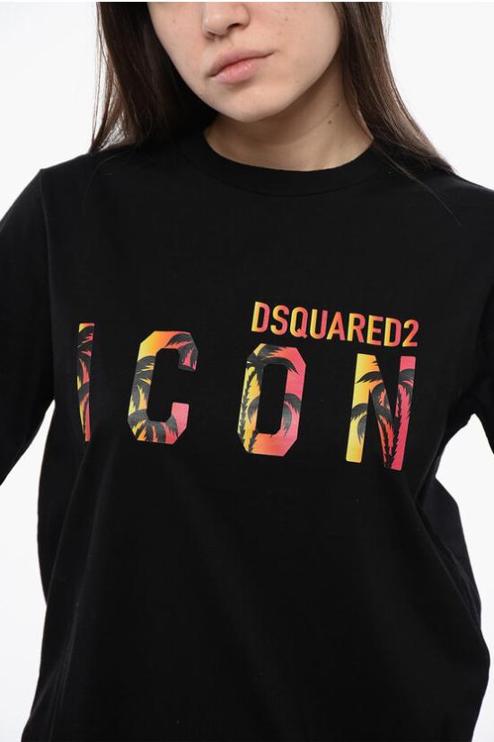 디스퀘어드2 반팔 티셔츠 S80GC0048 S23009 900 Black - DSQUARED2