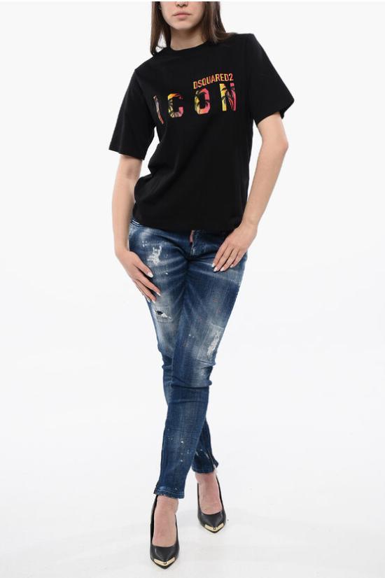  디스퀘어드2 반팔 티셔츠 S80GC0048 S23009 900 Black - DSQUARED2