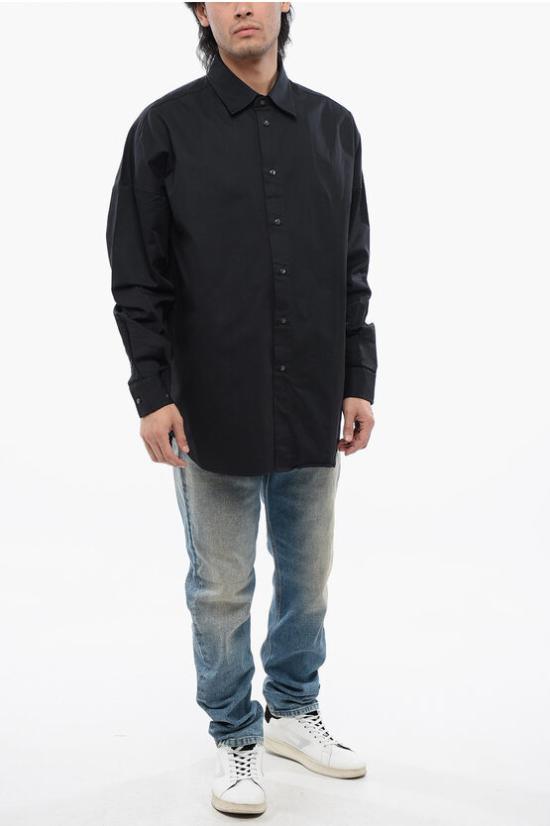  디젤 긴팔 셔츠 A08497 0AIAU 9XX Black - DIESEL