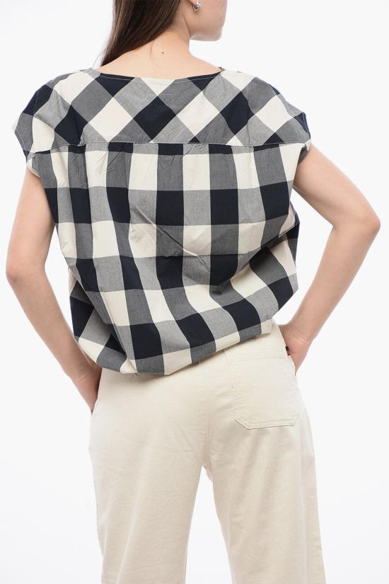  울리치 블라우스 CFWWSI0060FRUT2103 3982 Bianco Blu Grigio - WOOLRICH