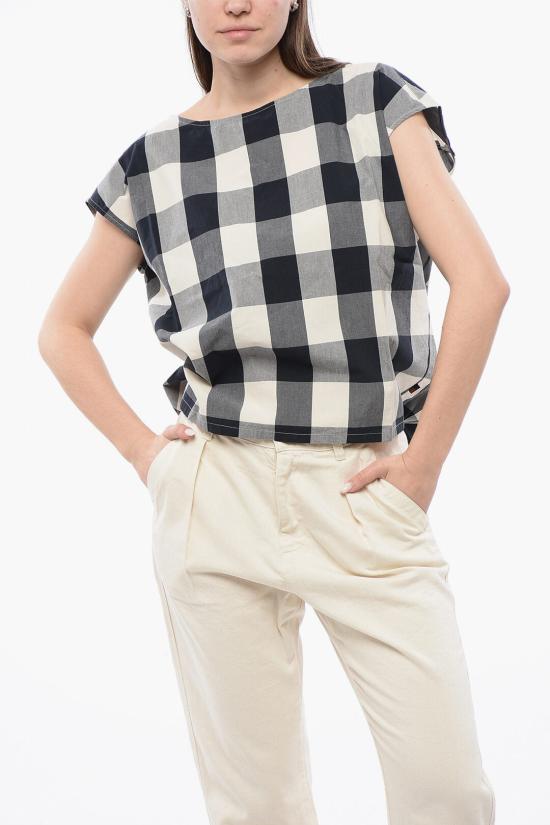 울리치 블라우스 CFWWSI0060FRUT2103 3982 Bianco Blu Grigio