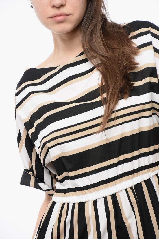  울리치 숏 원피스 CFWWDR0046FRUT2111 1514 Beige Bianco e Nero - WOOLRICH