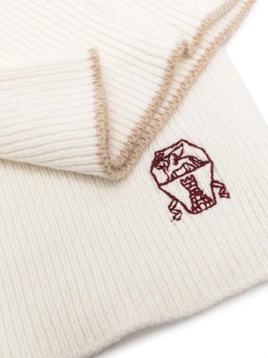  브루넬로 쿠치넬리 머플러/스카프 M22K90703CFB17 white - BRUNELLO CUCINELLI