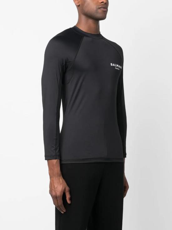  발망 긴팔 티셔츠 BWM020920 black - BALMAIN