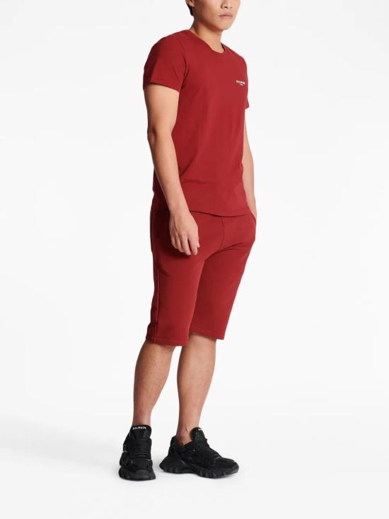  발망 반팔 티셔츠 BH1EF000BB04 red - BALMAIN