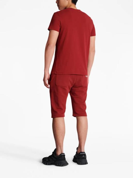  발망 반팔 티셔츠 BH1EF000BB04 red - BALMAIN