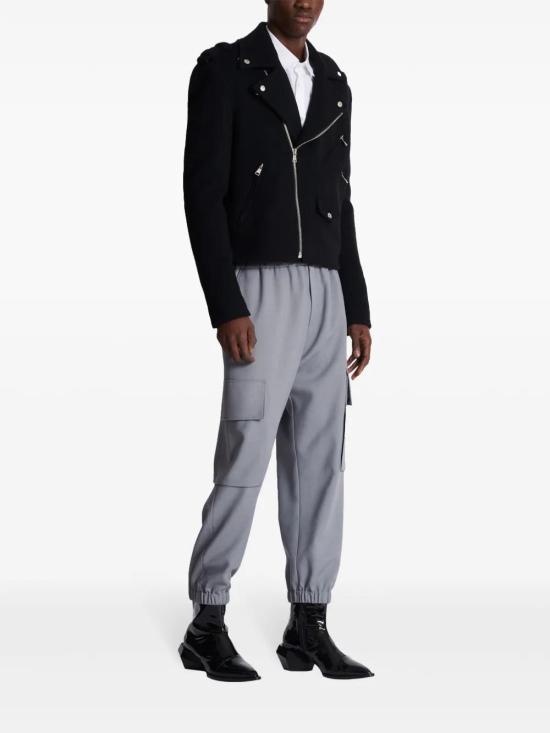  발망 바이커 자켓 DH1TD512WC68 black - BALMAIN