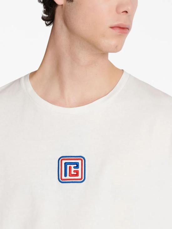  발망 반팔 티셔츠 BH1EG010BC43 red - BALMAIN