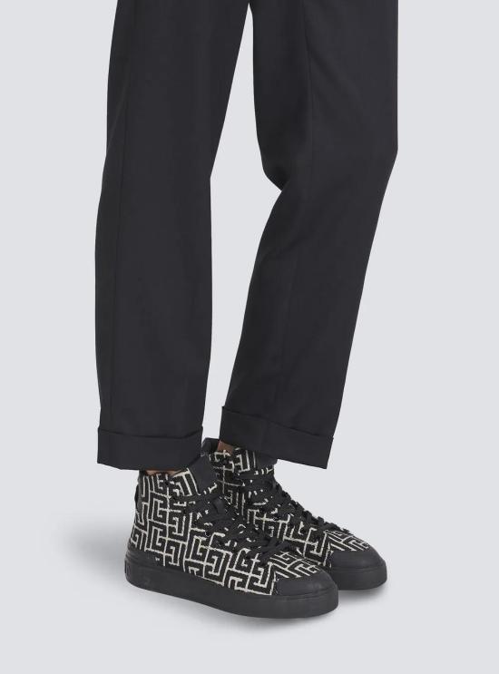  발망 스니커즈 YM1VG290TJCM brown - BALMAIN