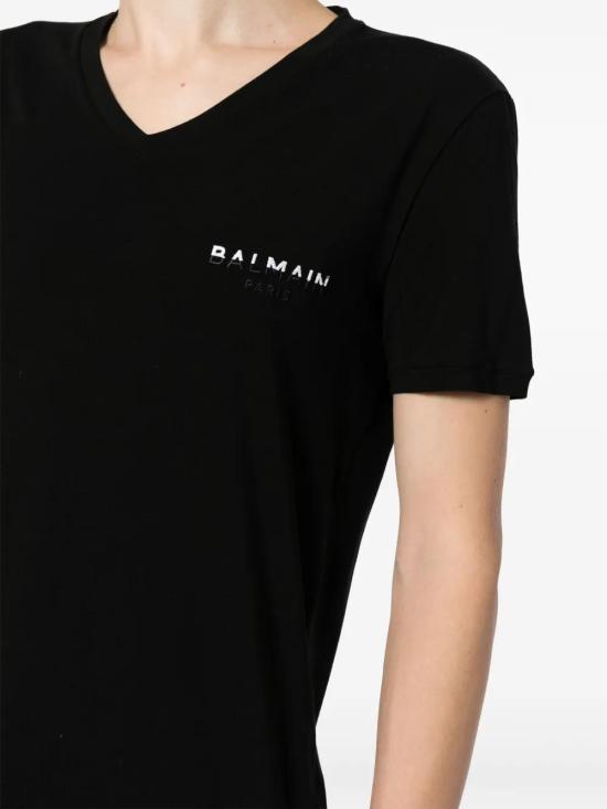  발망 반팔 티셔츠 BRM805170001 black - BALMAIN