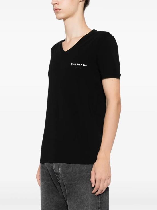  발망 반팔 티셔츠 BRM805170001 black - BALMAIN