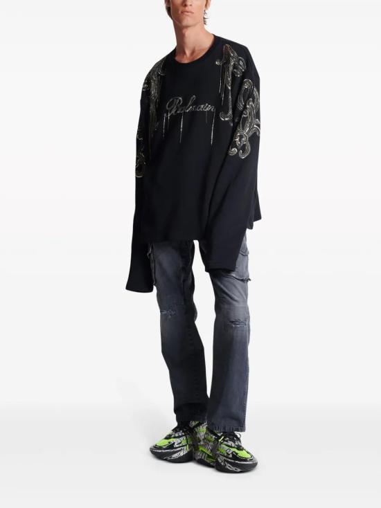  발망 스웨터 CH1JQ049PC17 black - BALMAIN