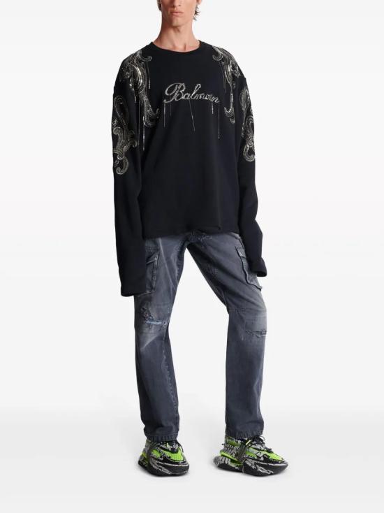  발망 스웨터 CH1JQ049PC17 black - BALMAIN