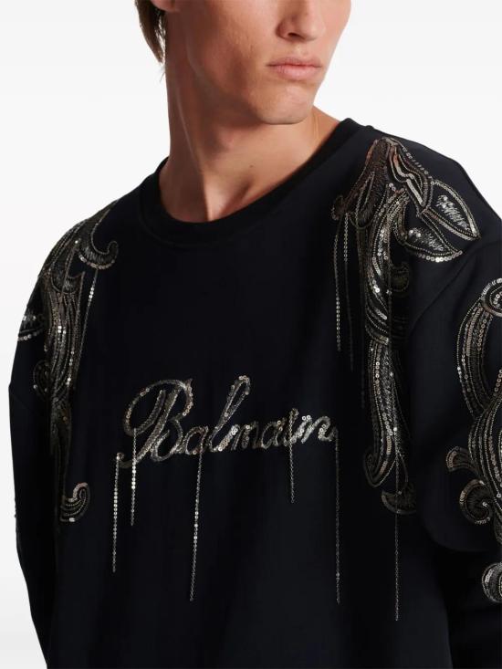  발망 스웨터 CH1JQ049PC17 black - BALMAIN