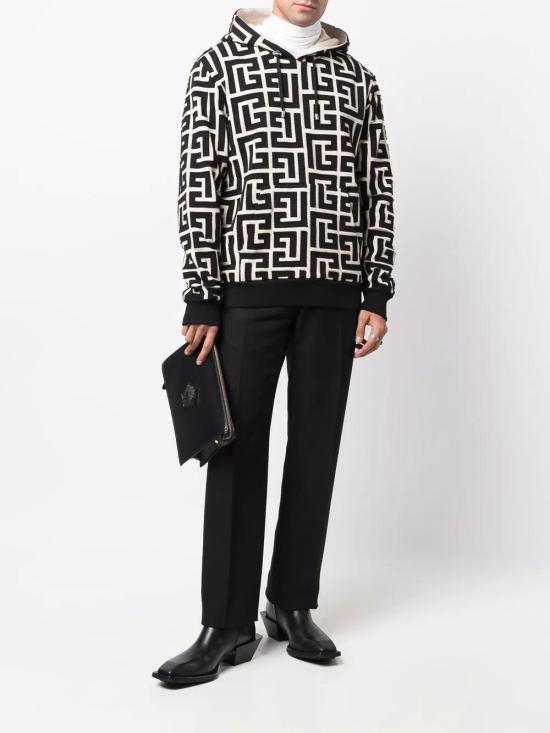  발망 긴팔 티셔츠 XH1JR002BB08 - BALMAIN