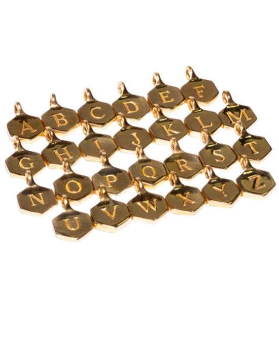  오데뜨 뉴욕 목걸이/팬던트 오데트 뉴욕 브라스 레터 챠밍 골드