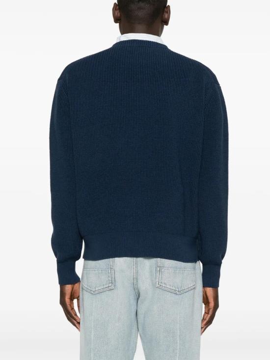  메종키츠네 스웨터 MM00809KT1098P476 blue - MAISON KITSUNE