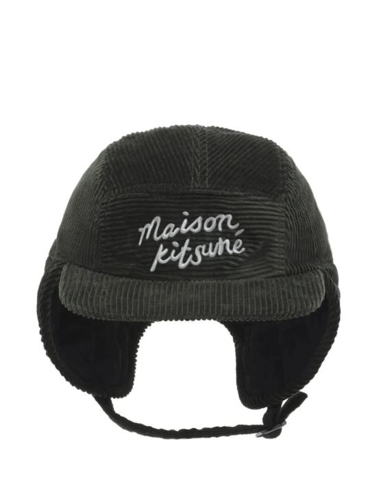  메종키츠네 모자 MM06109WW0116 dark green - MAISON KITSUNE