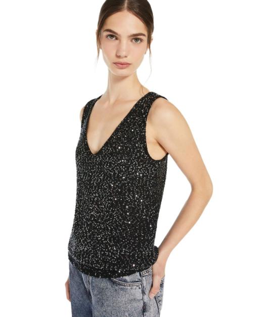 25SS 위켄드막스마라 민소매 티셔츠 2515361131600 002 M Black - WEEKEND MAX MARA