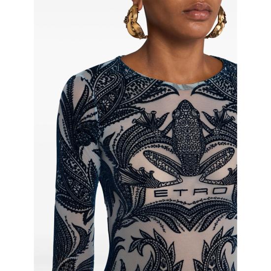 25SS 에트로 블라우스 AK801 WRJA0038 S9001 BLACK BLUE - ETRO