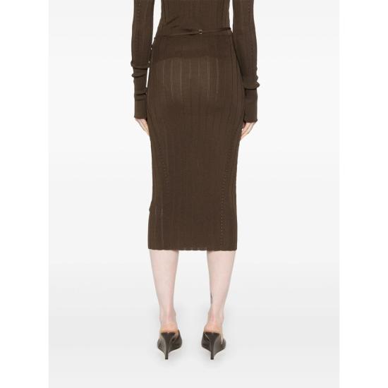 25SS 자크뮈스 롱 스커트 251KN362 2424 880 BROWN - JACQUEMUS