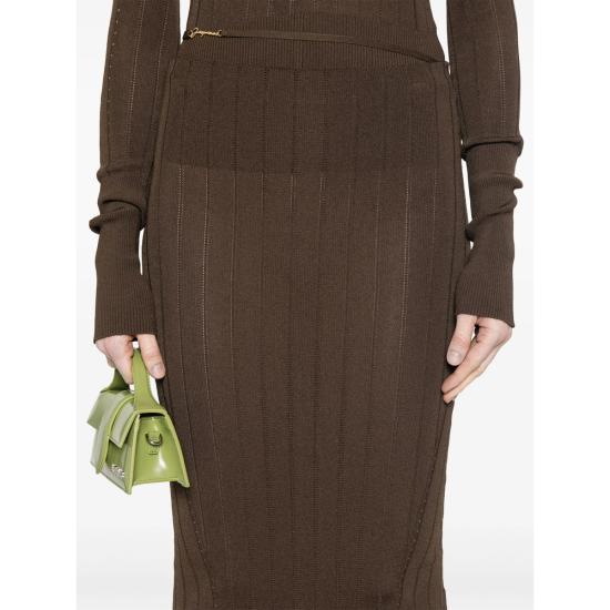 25SS 자크뮈스 롱 스커트 251KN362 2424 880 BROWN - JACQUEMUS