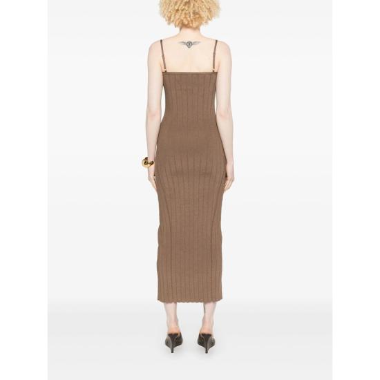 25SS 자크뮈스 롱 원피스 241KN358 2355 150 BROWN - JACQUEMUS