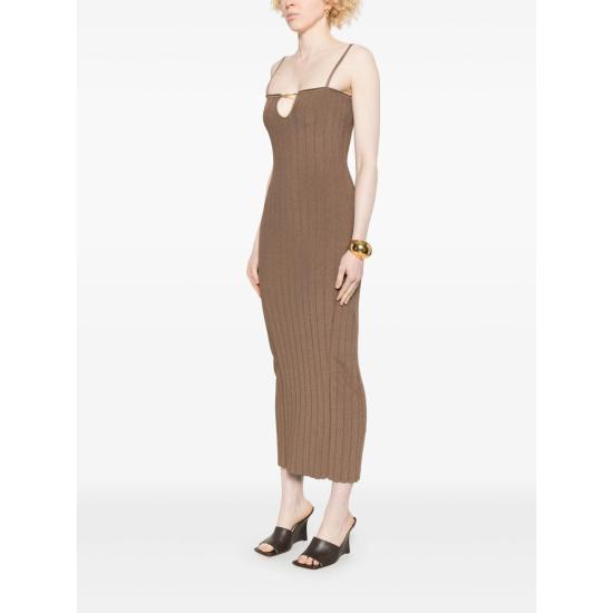 25SS 자크뮈스 롱 원피스 241KN358 2355 150 BROWN - JACQUEMUS