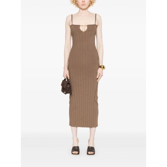 25SS 자크뮈스 롱 원피스 241KN358 2355 150 BROWN - JACQUEMUS