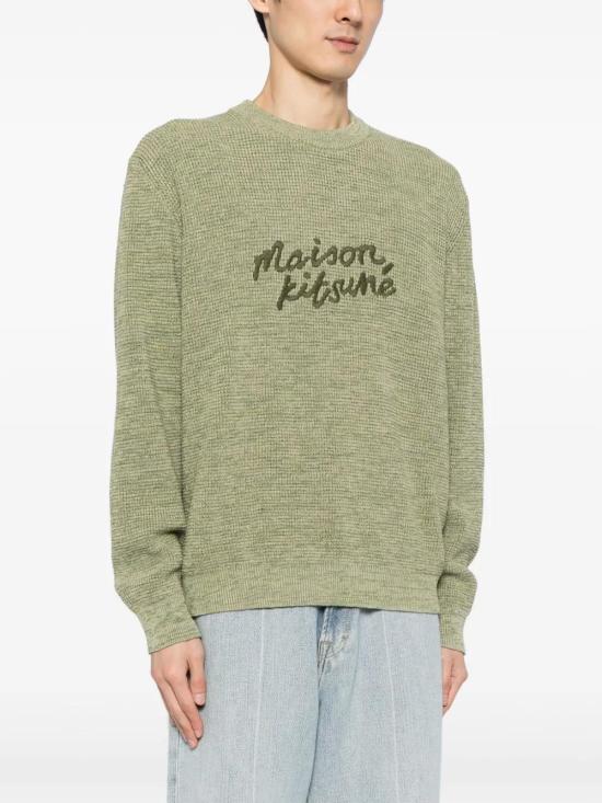  메종키츠네 스웨터 MM00807KT1108H358 green - MAISON KITSUNE