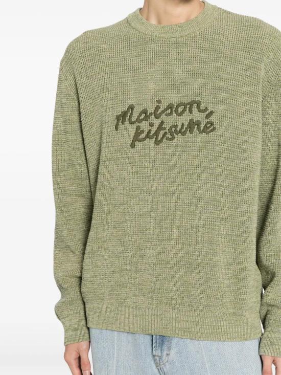  메종키츠네 스웨터 MM00807KT1108H358 green - MAISON KITSUNE