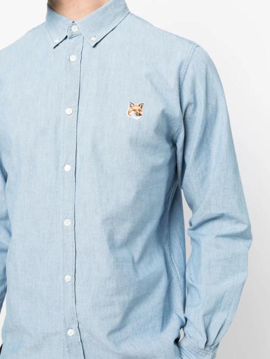  메종키츠네 긴팔 셔츠 LM00404WC5006 - MAISON KITSUNE