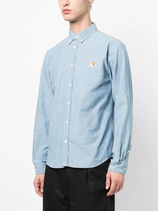  메종키츠네 긴팔 셔츠 LM00404WC5006 - MAISON KITSUNE