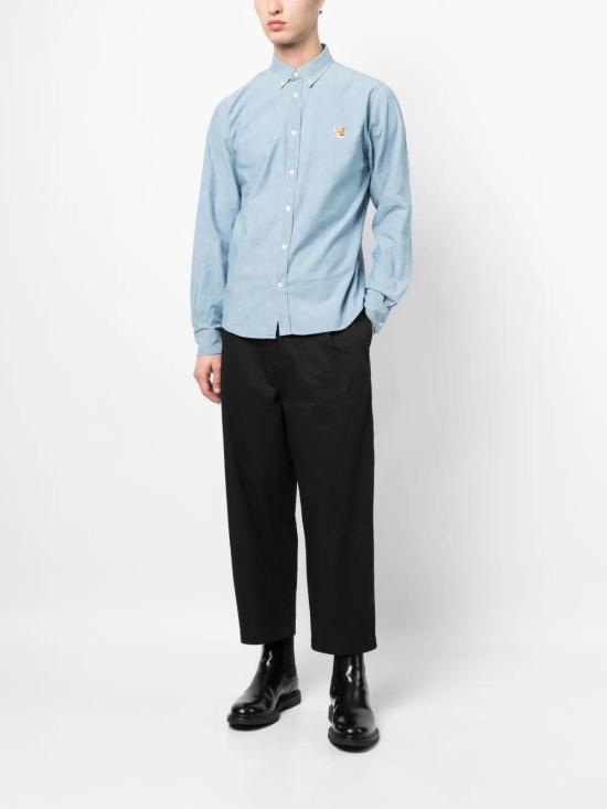  메종키츠네 긴팔 셔츠 LM00404WC5006 - MAISON KITSUNE