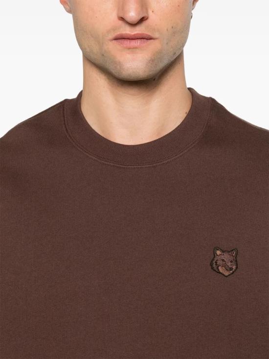  메종키츠네 긴팔 티셔츠 MM00316KM0321 brown - MAISON KITSUNE