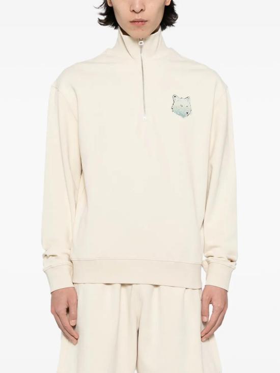  메종키츠네 긴팔 티셔츠 SP618NM00301KM0129P205 white - MAISON KITSUNE