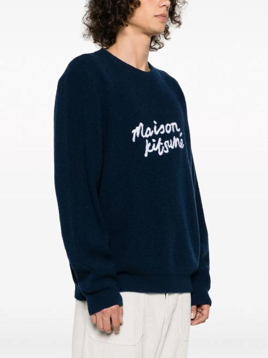  메종키츠네 스웨터 LM00814KT1063 midnight blue - MAISON KITSUNE