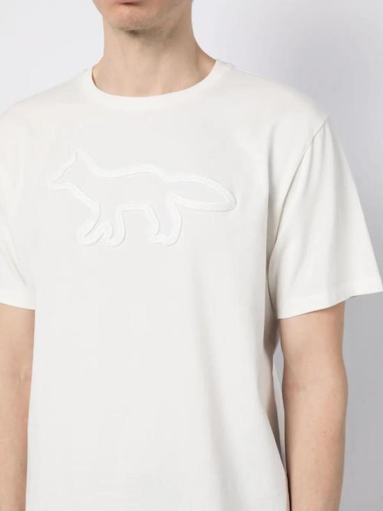  메종키츠네 반팔 티셔츠 KM00114KJ0035 white - MAISON KITSUNE