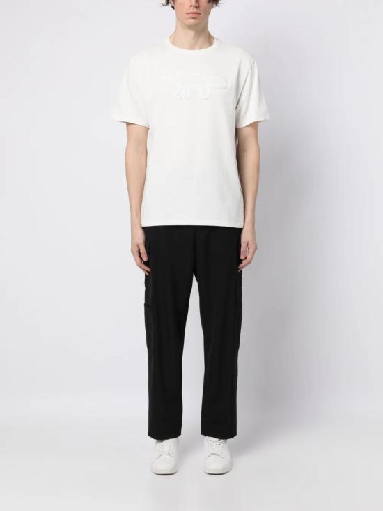  메종키츠네 반팔 티셔츠 KM00114KJ0035 white - MAISON KITSUNE