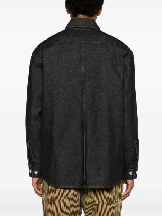  메종키츠네 데님 자켓 LM00408WW0081 black - MAISON KITSUNE