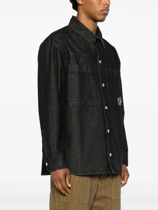 메종키츠네 데님 자켓 LM00408WW0081 black - MAISON KITSUNE