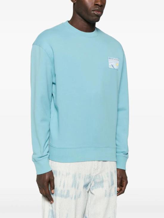  메종키츠네 스웨터 SPVIMU00301 blue - MAISON KITSUNE